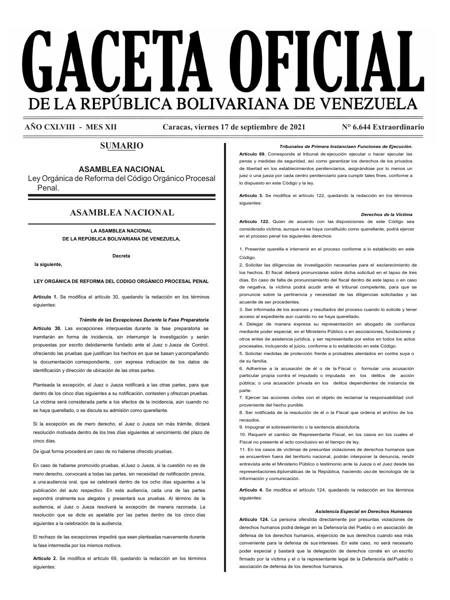 Vista previa — Código Orgánico Procesal Penal